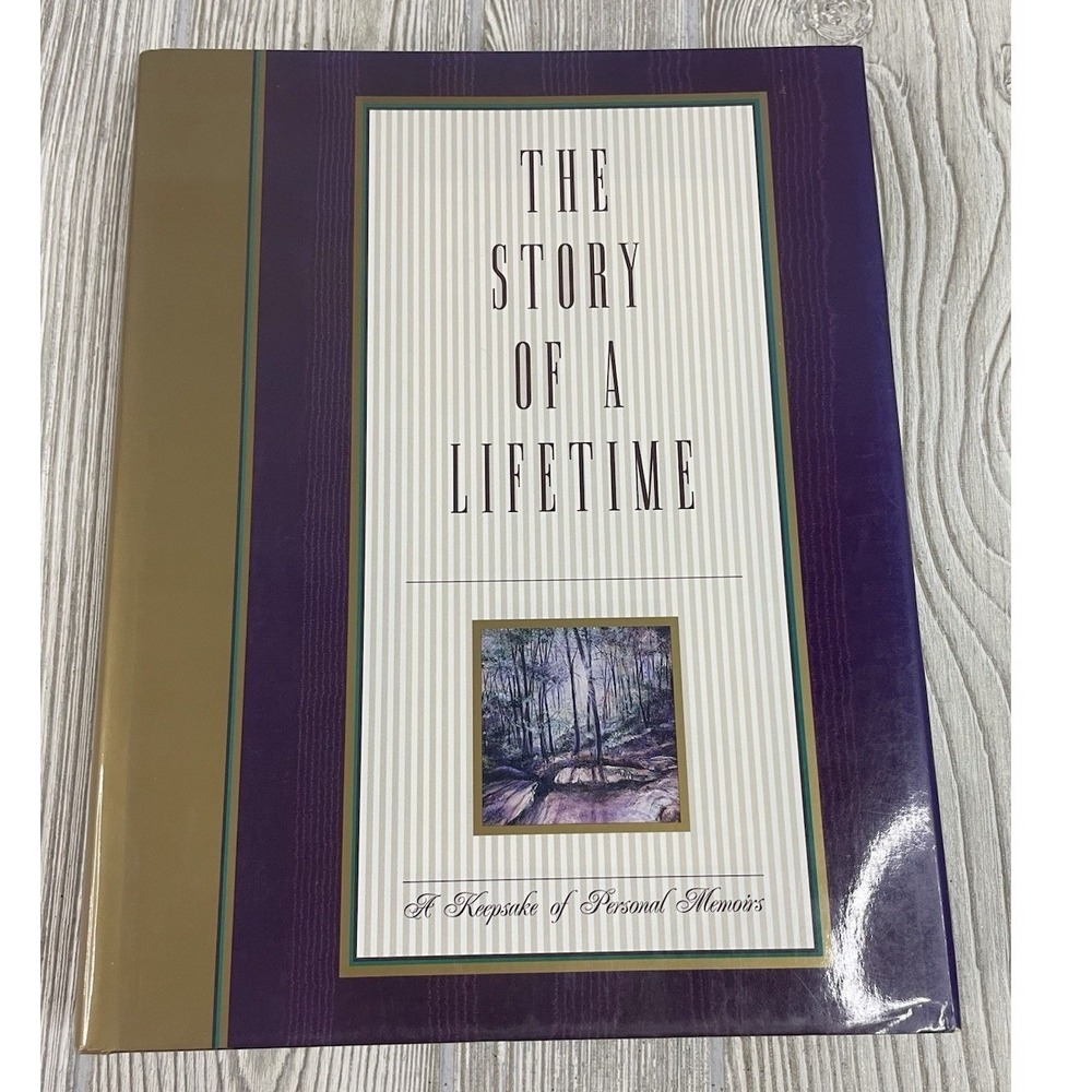 The Story of a Lifetime Keepsake Personal Memoirs Guided Journal Hardcover Book
